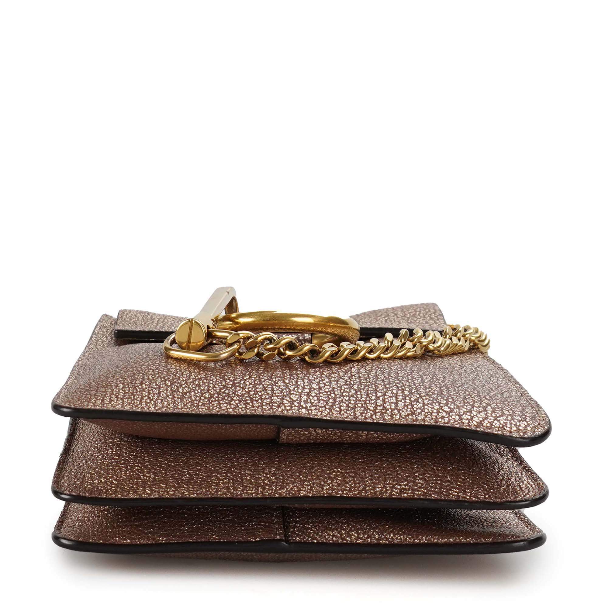 Chloe -  Metallic Leather Mini Faye Bracelet Bag
